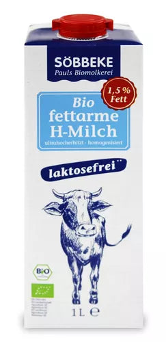*SOBBEKE Mleko bez laktozy 1,5 % tłuszczu (1 L) - BIO