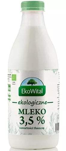 *EKOWITAL Mleko 3,5% tłuszczu (1 l) - BIO