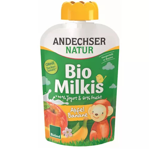 ANDECHSER Deser jogurtowy jabłko-banan (100 g) - BIO